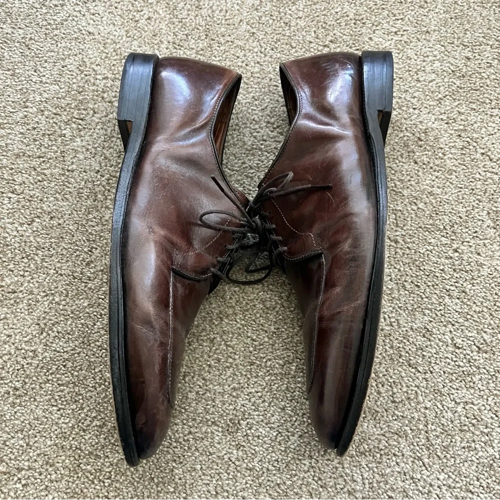 Allen Edmond Brown Size 13 D Lace Up Oxford Classic Dress‎ Shoes